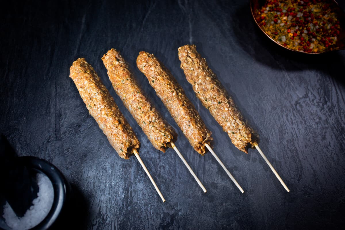 Spicy Lamb Seekh Kebabs